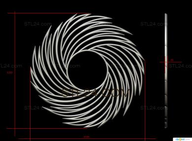 Рамы круглые (RK_0708) 3D модель для ЧПУ станка